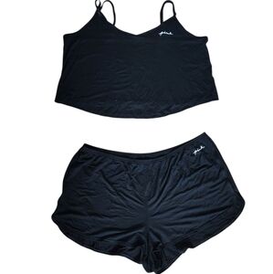 PINK Victoria's Secret Black Pajama Set